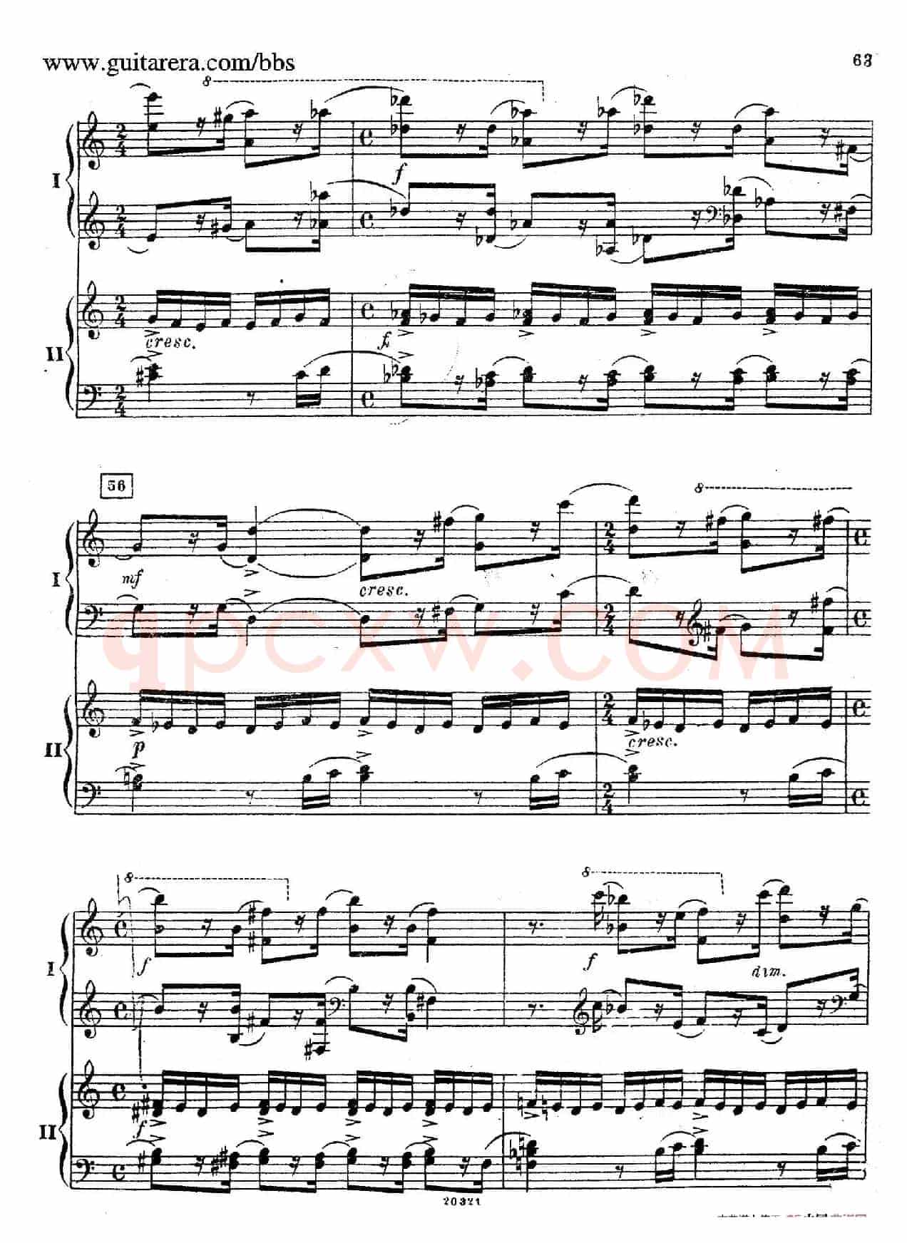Rhapsody On A Theme Of Paganini Op.43(帕格尼尼主题狂想曲·双钢琴)(P61——87)
