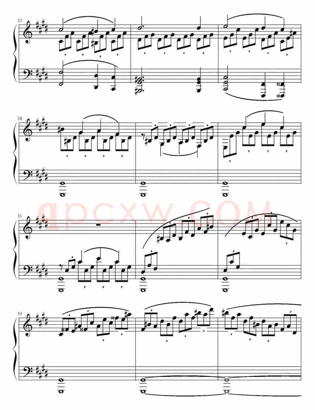 Mondscheinsonate(1st movement)（月光奏鸣曲第一乐章）