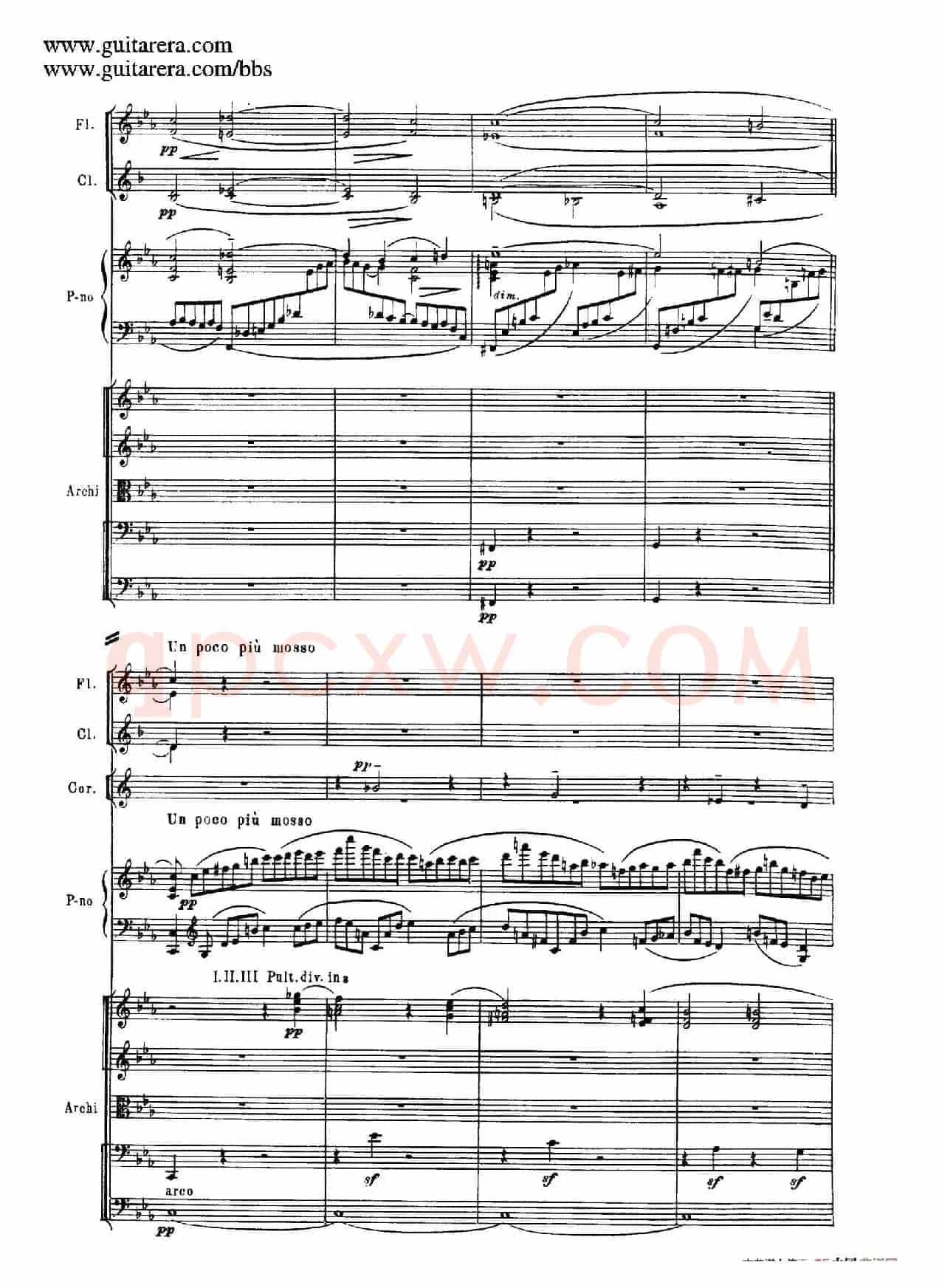 c小调第二钢琴协奏曲 Op.18（第一乐章总谱·P1——9）