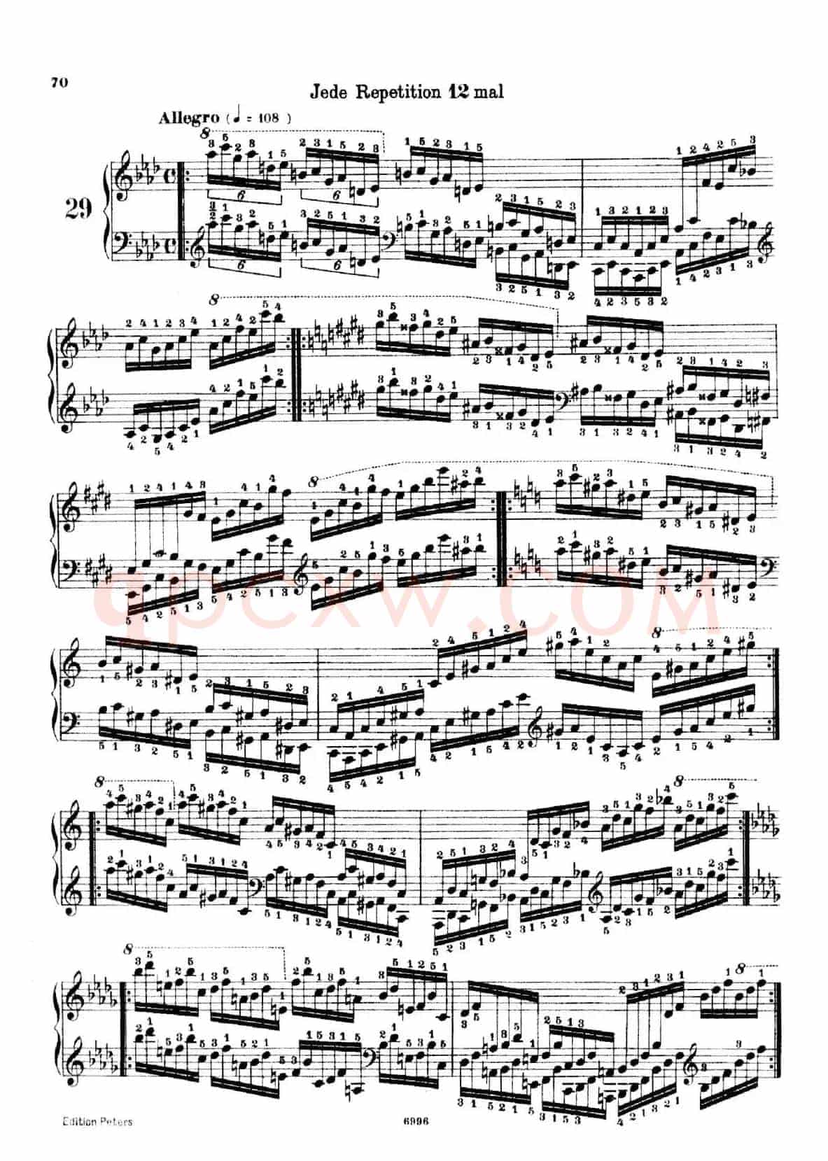 School of the Virtuoso Op.365(60首钢琴高级练习曲·29)