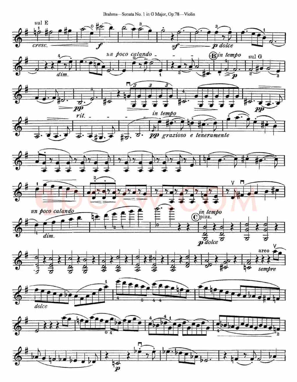 Violin Sonata No.1 in G Major Op.78