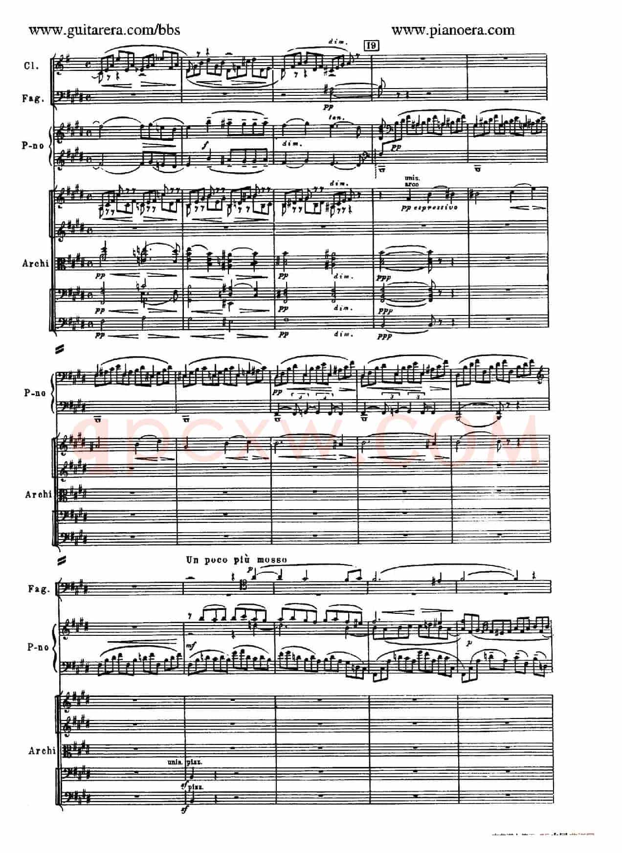 c小调第二钢琴协奏曲 Op.18（第二乐章总谱）
