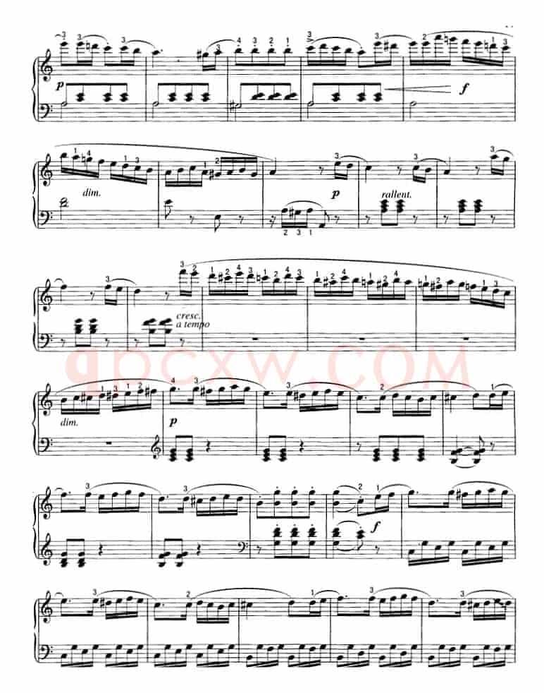 不可不弹的世界钢琴名曲：小奏鸣曲Op.20-1