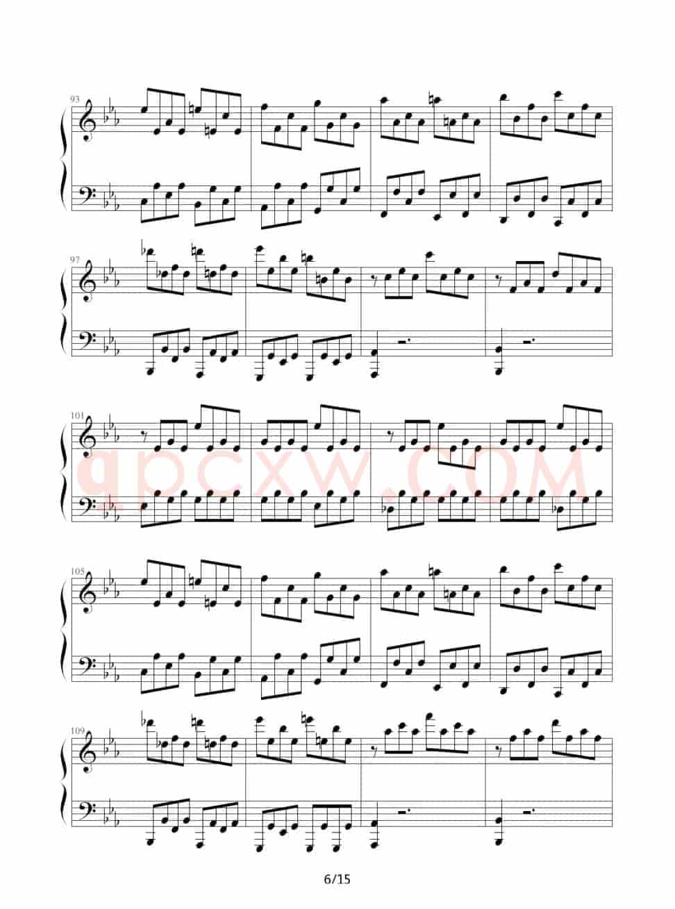 c小调第八钢琴奏鸣曲第一乐章（作品13号“悲怆”）