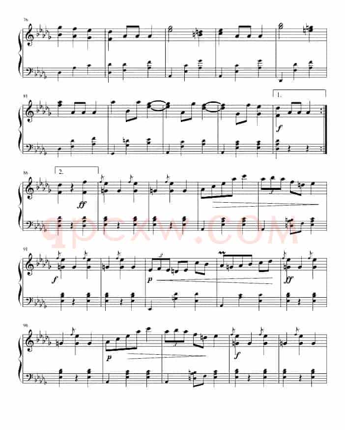 华丽的大圆舞曲（冯明东制谱版）
