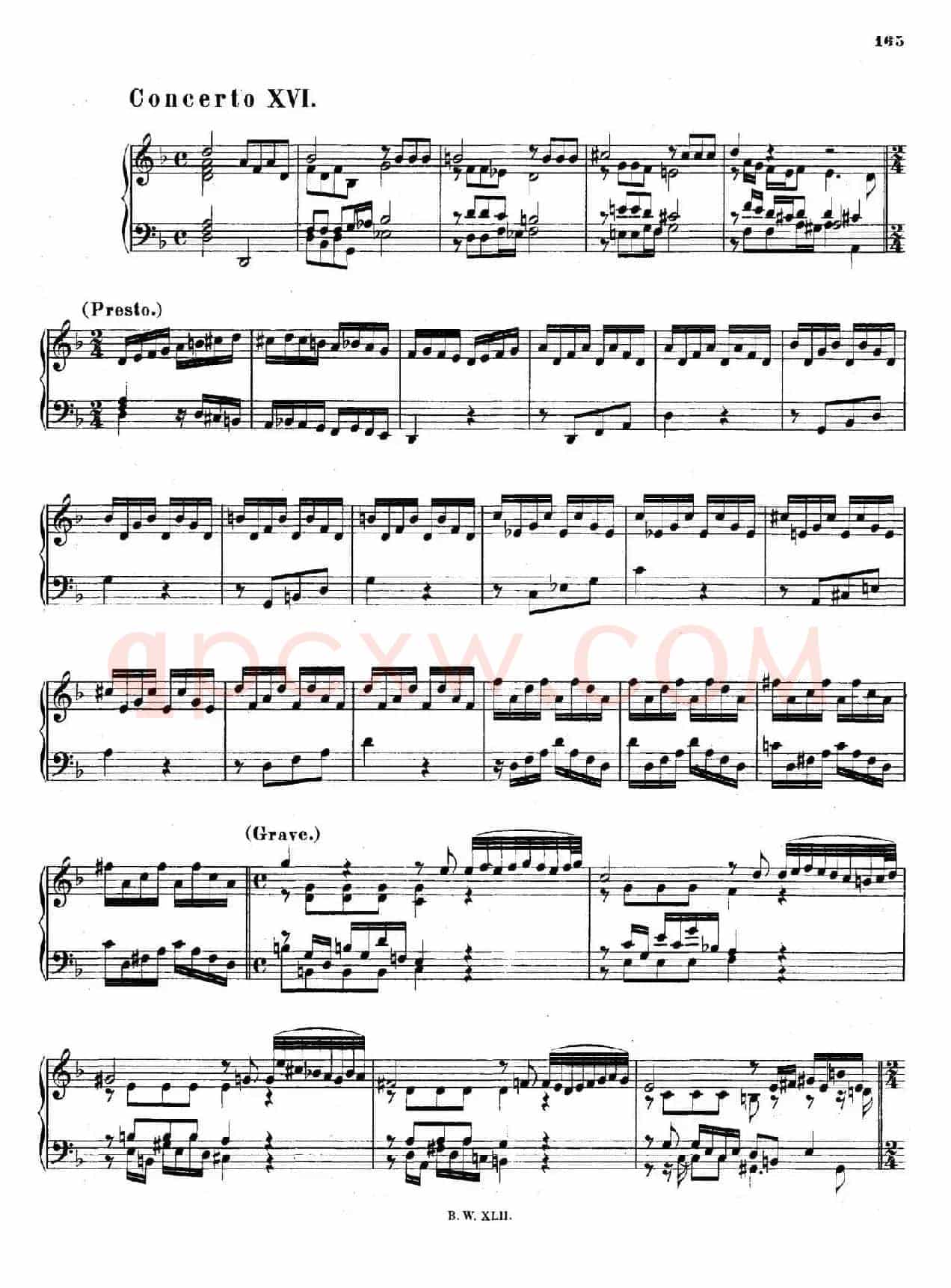 16 Concertos BWV 972-987(十六首为独奏古钢琴而作的协奏曲)(P101——112)