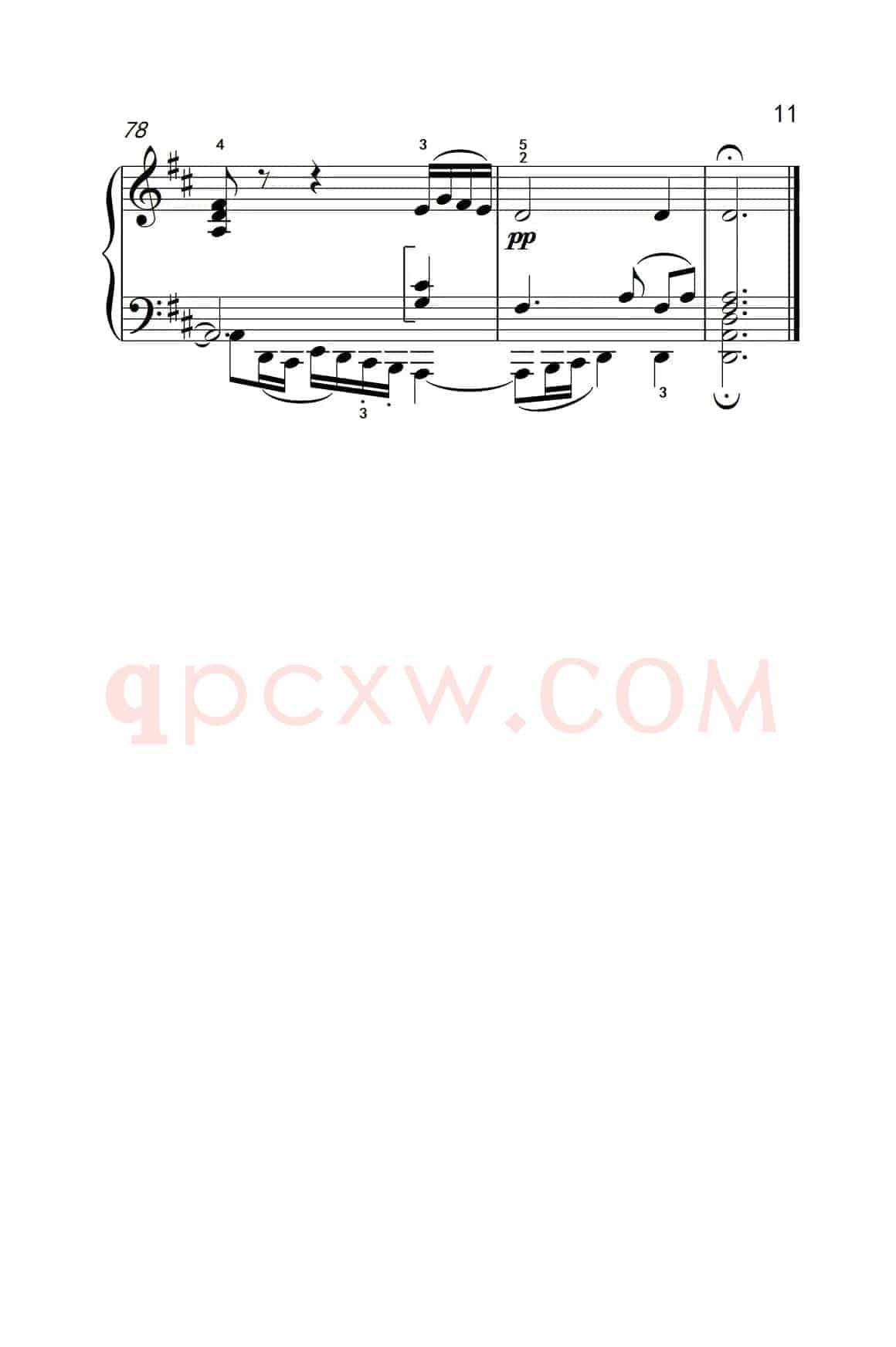 奏鸣曲 Opus 2 Nr.2 第二乐章（贝多芬奏鸣曲集 1）