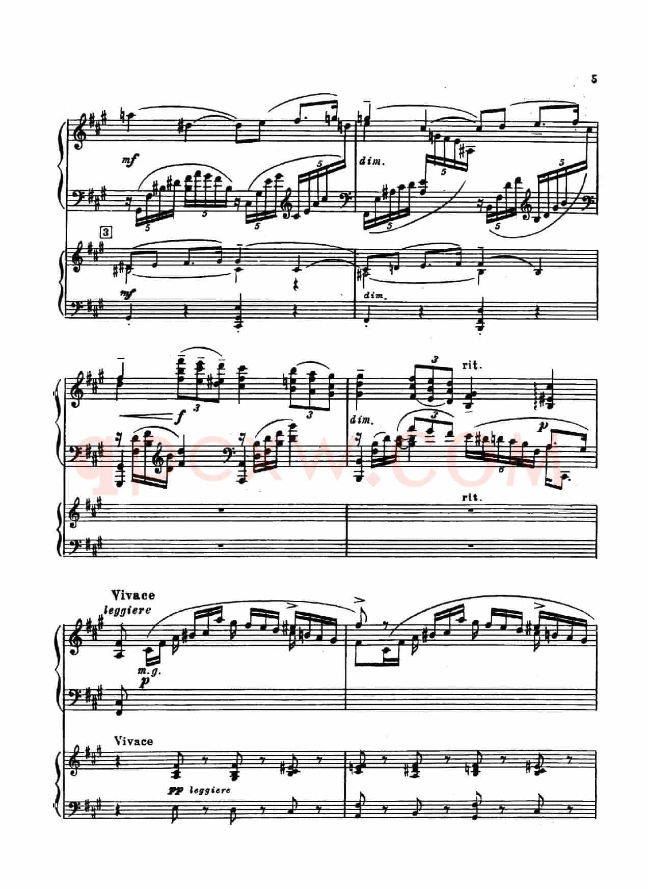 升f小调第一钢琴协奏曲 Op.1(双钢琴版)