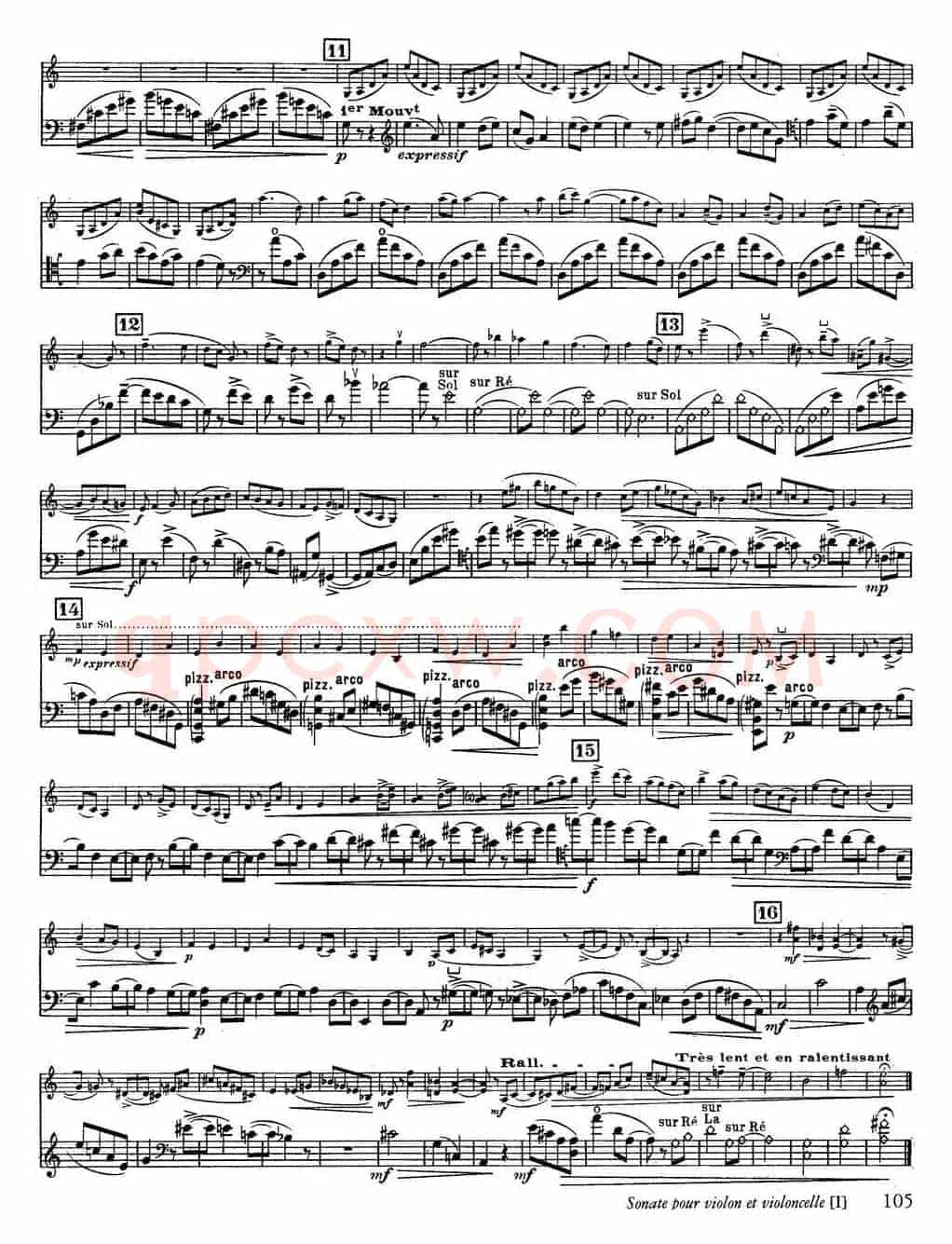 Sonate（小提琴+大提琴）