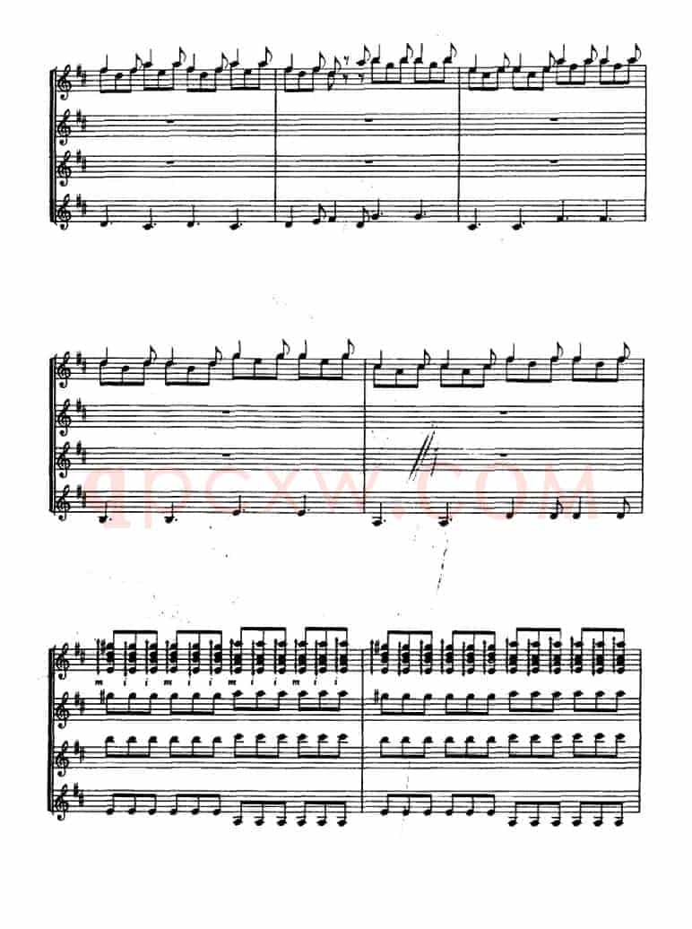 D大调协奏曲（古典吉他三重奏）