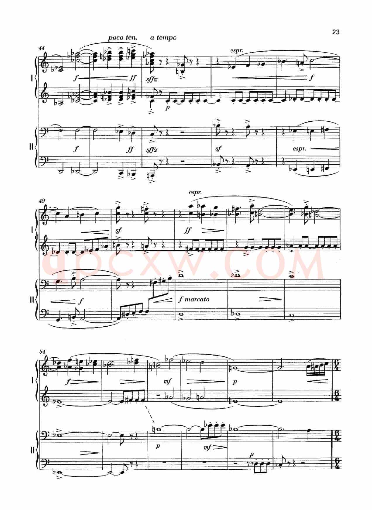 Vier Bagatellen Op.70（4首小品·Ⅲ·四手联弹）