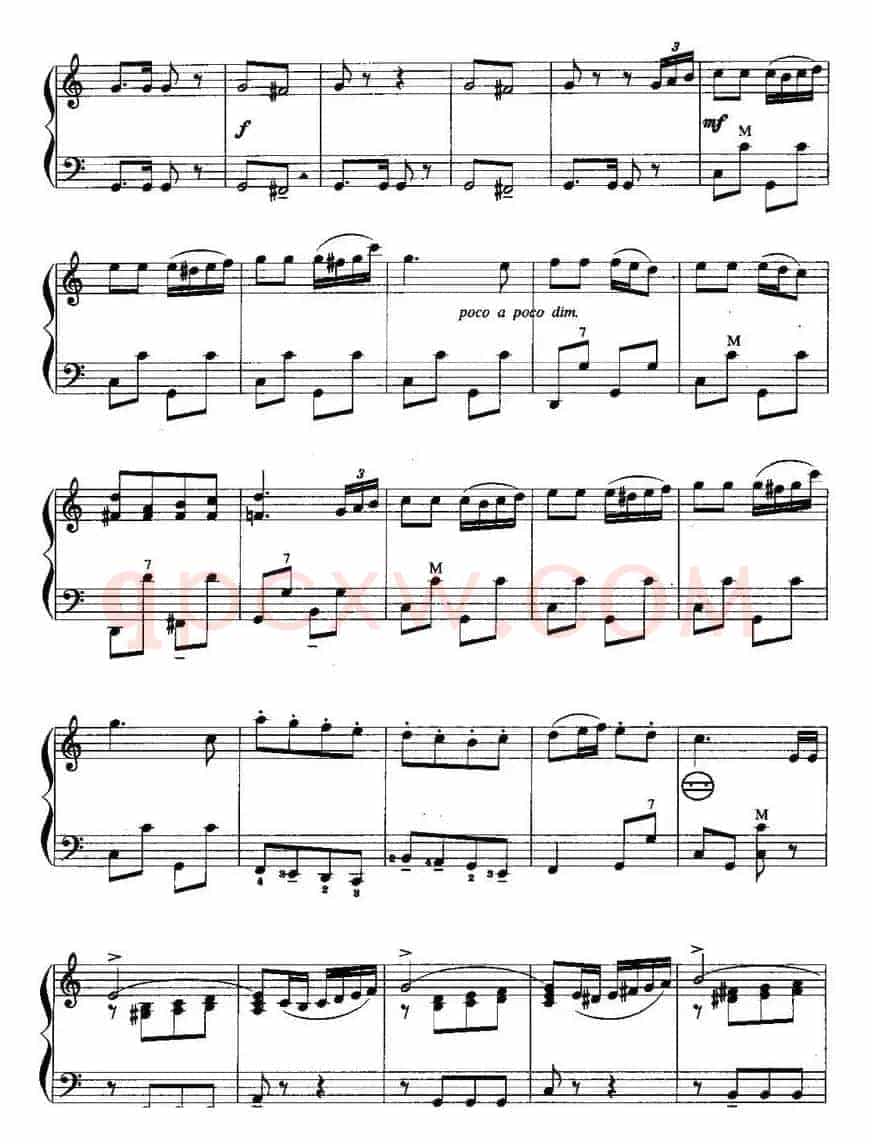 儿童手风琴曲：美国巡逻兵