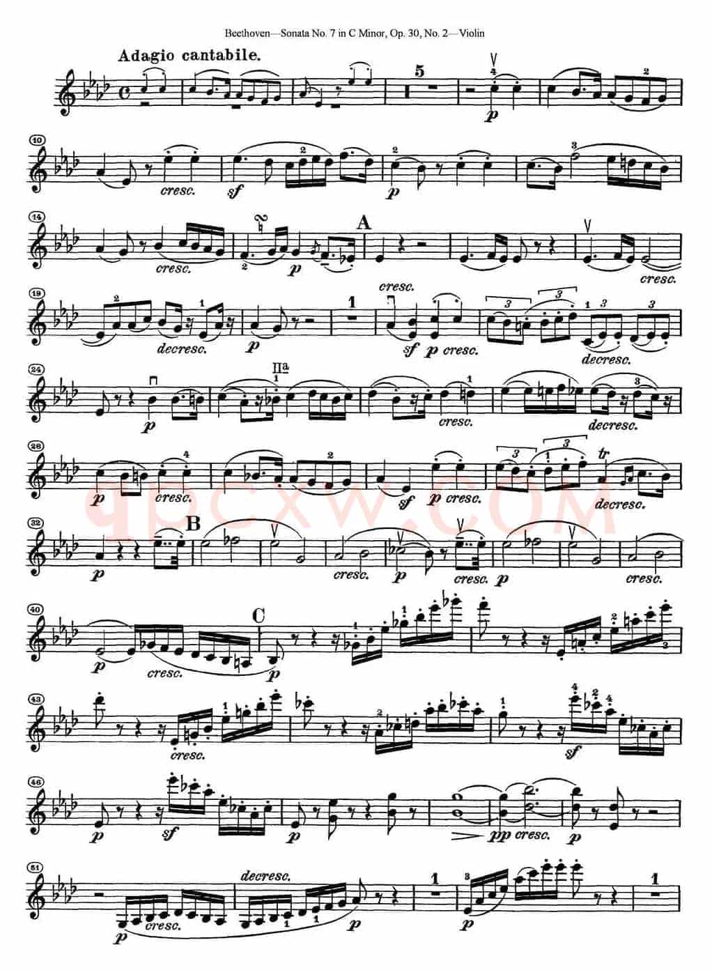 Violin Sonata No.7 in C Minor Op.30 No.2