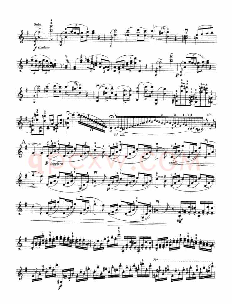 第七协奏曲Op.76（小提琴分谱）