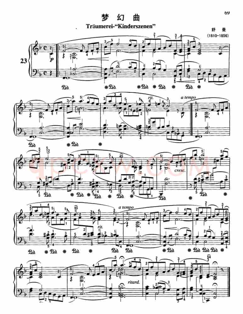 不可不弹的世界钢琴名曲：梦幻曲