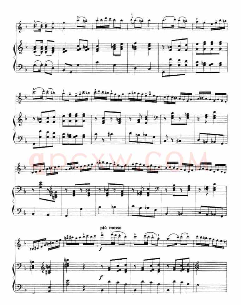 第一回旋曲(Rondo No.1、小提琴+钢琴伴奏)