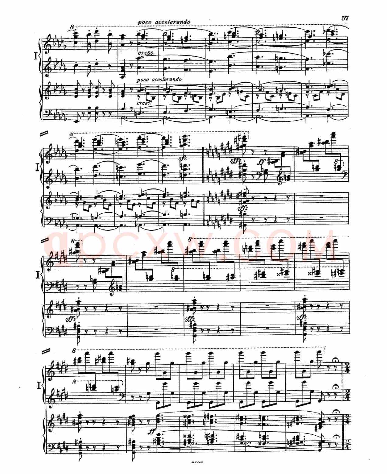 Piano Concerto in E Major Op.59(E大调钢琴协奏曲·双钢琴·第三乐章)