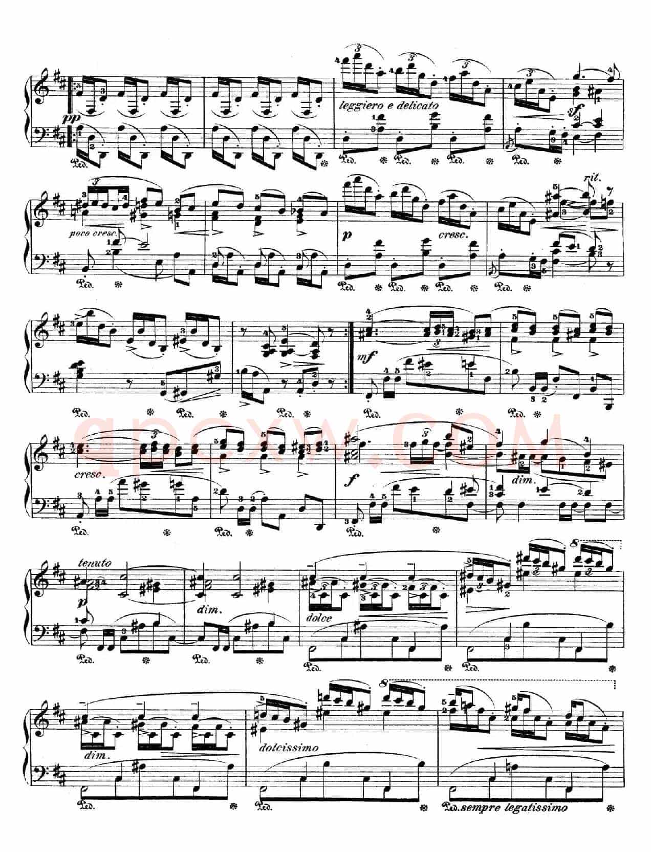 Trois Polonaises Op.71(3首波兰舞曲 No.1)