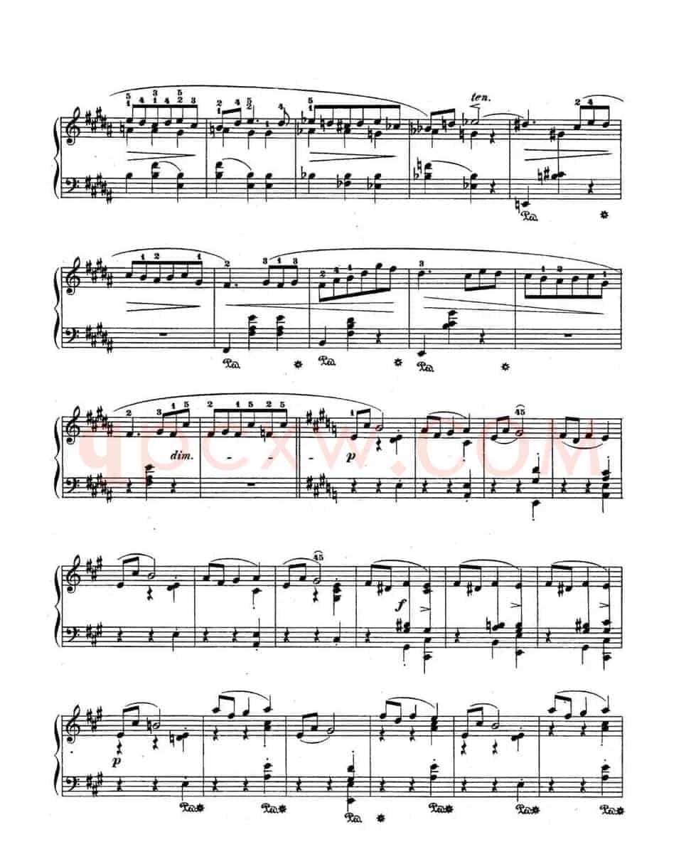 Trois Mazurkas Op·63（3首玛祖卡舞曲-1）
