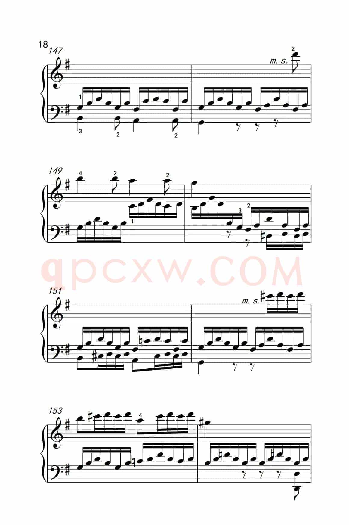 第七级2.G大调变奏曲 贝多芬（中央音乐学院 钢琴（业余）考级教程 7-9级）