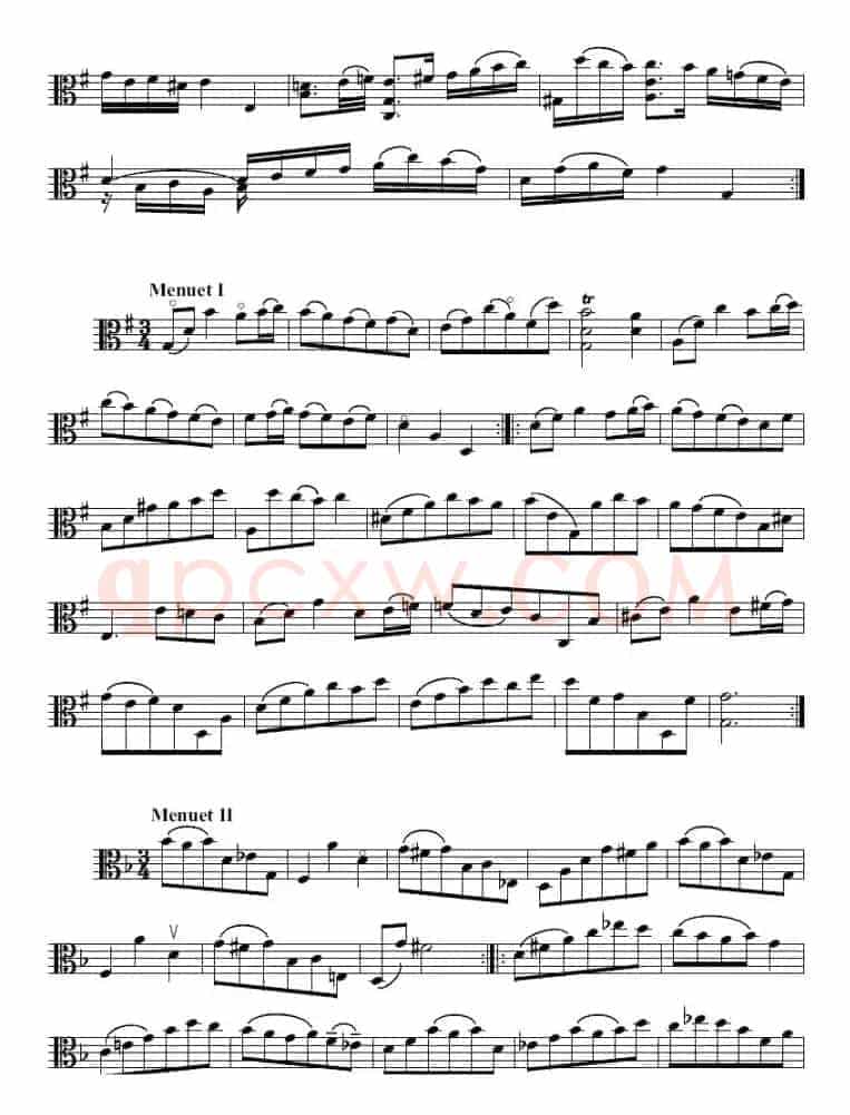 Bach《6 Suites》(巴赫《组曲》、中提琴)