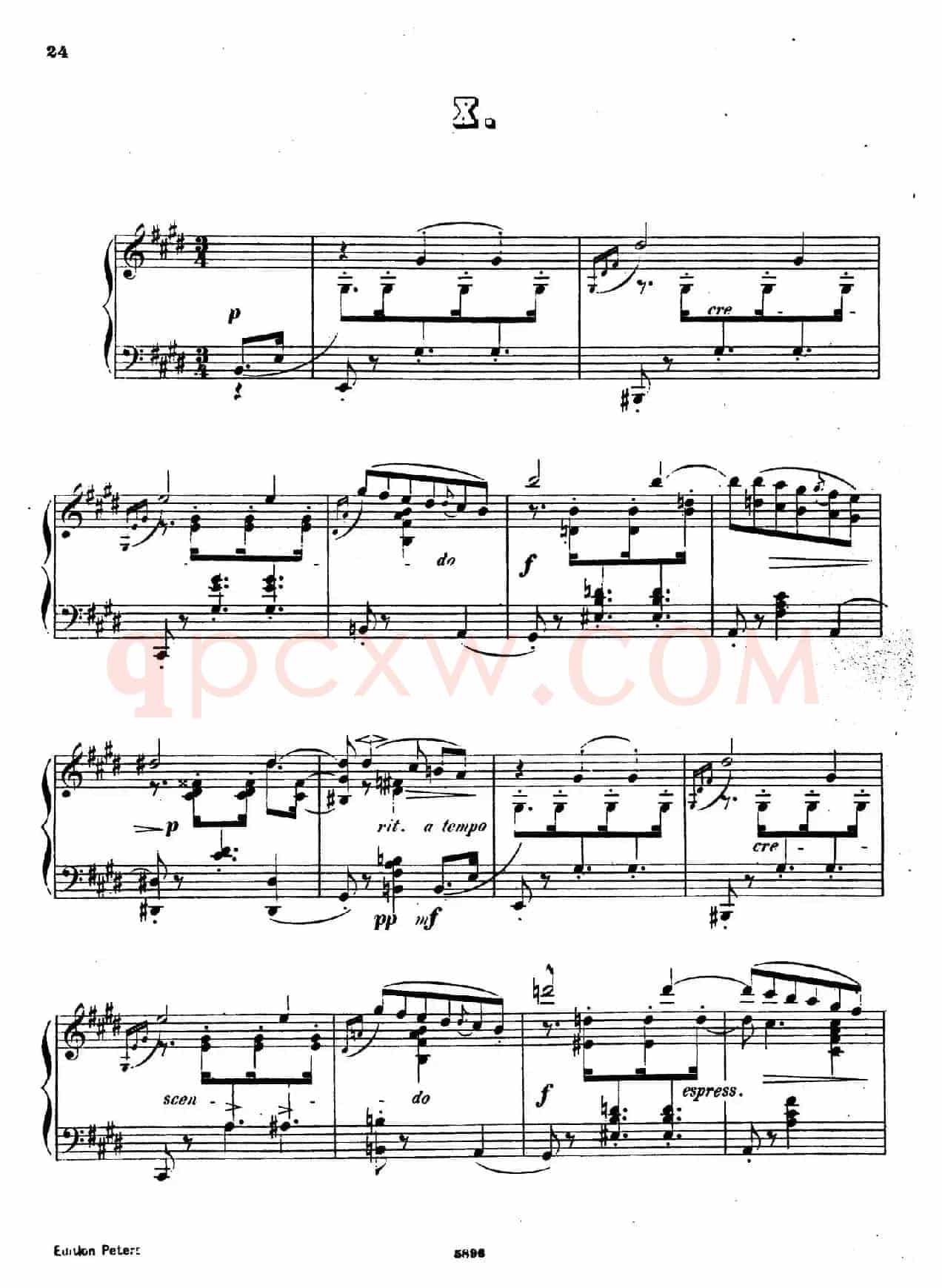 Waltzes Op.23(圆舞曲集·10、E大调)