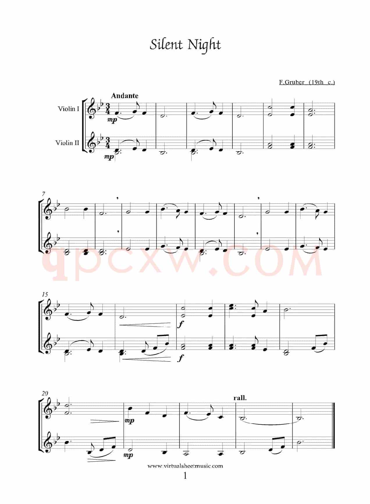 Silent Night（寂静的夜晚）（二重奏）