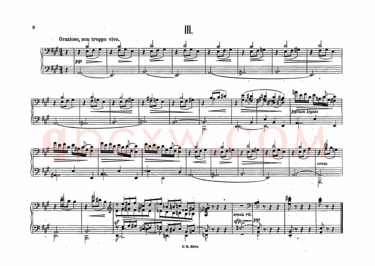 5 Waltzes Op.51-4 Hands（5首圆舞曲-四手联弹）