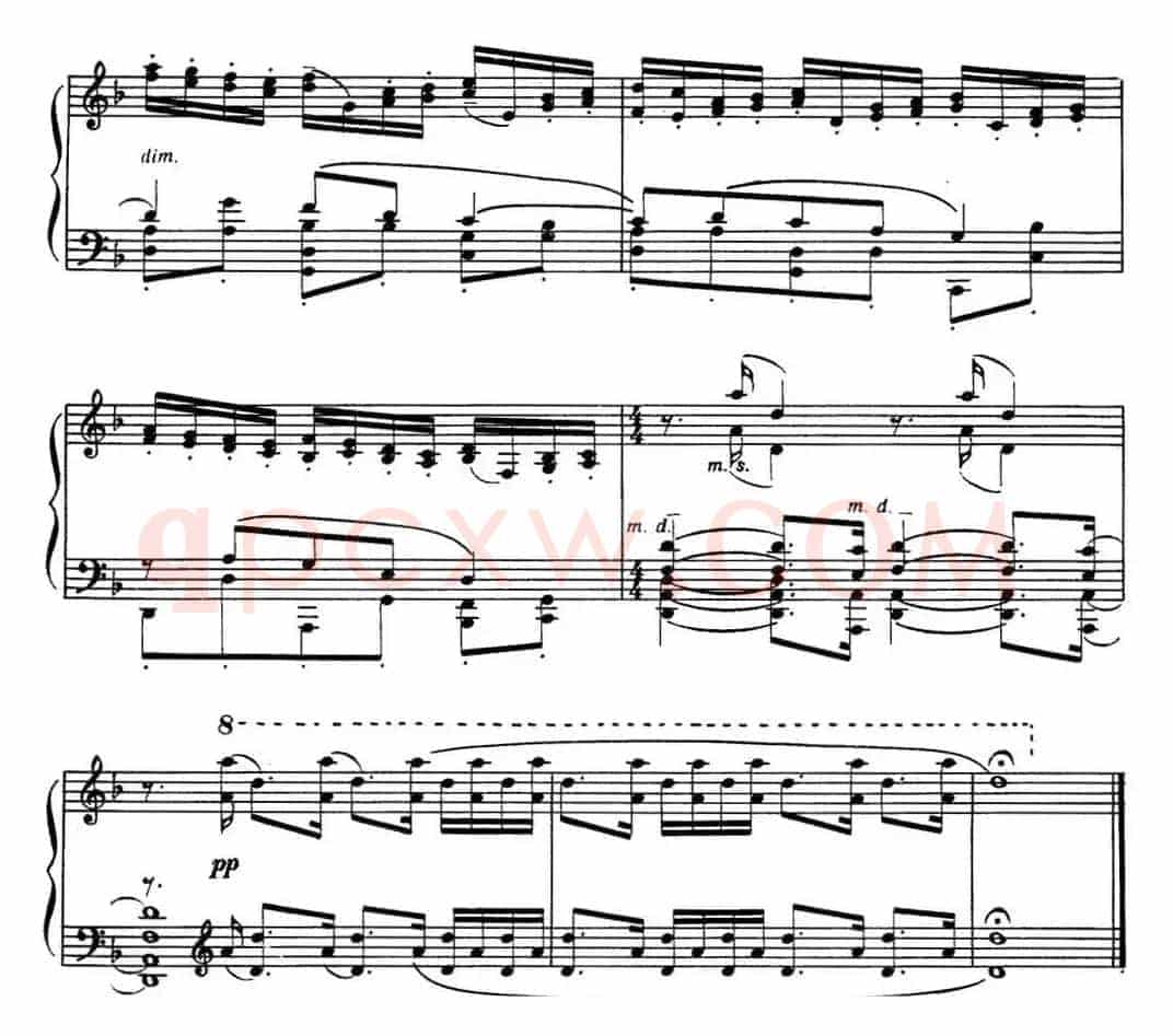 拉赫玛尼诺夫 音画练习曲4或5 Etudes tableaux Op.33 No.4
