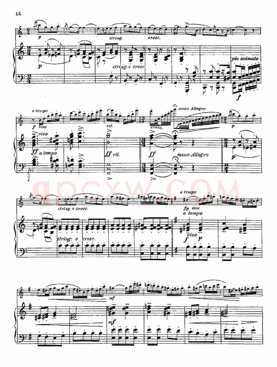 Introduction et Caprice（Op.58）（长笛+钢琴伴奏）