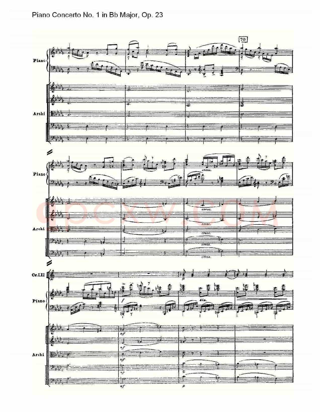 Bb大调第一钢琴协奏曲,Op.23第三乐章(一)
