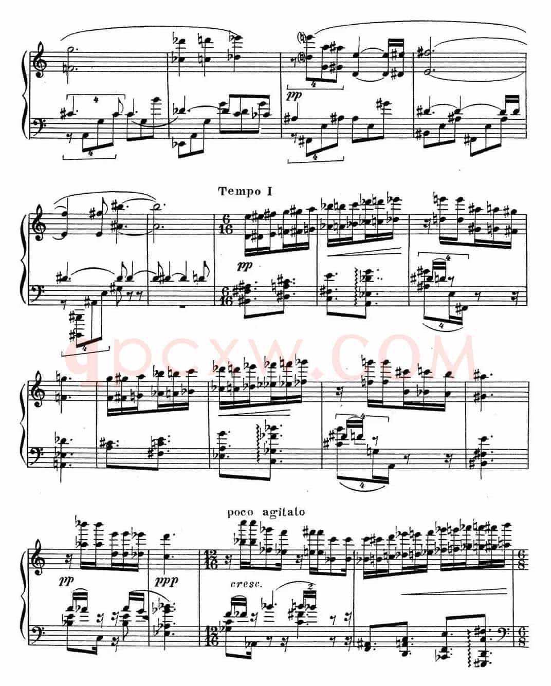 斯克里亚宾 钢琴练习曲 Op.65 No.1