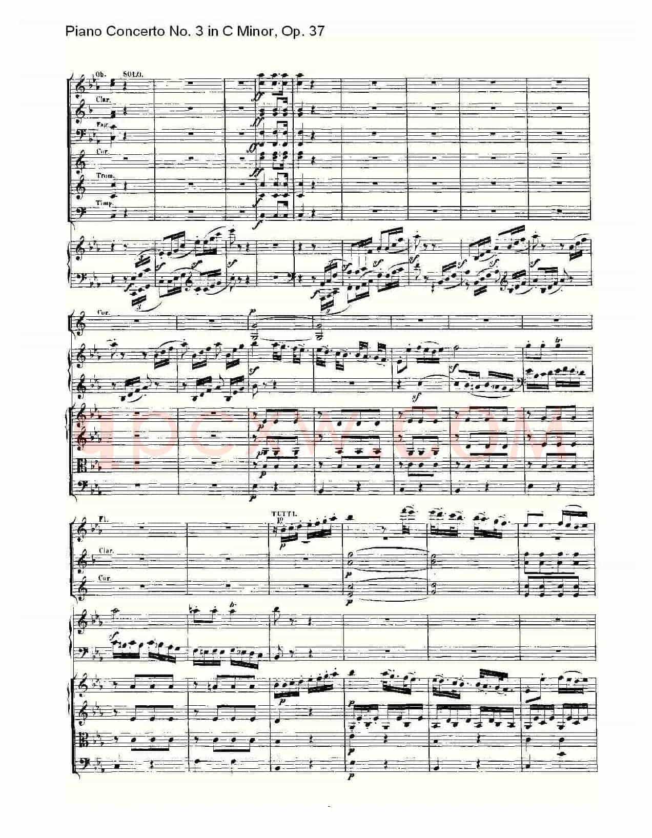 C小调钢琴第三协奏曲 Op.37 第三乐章