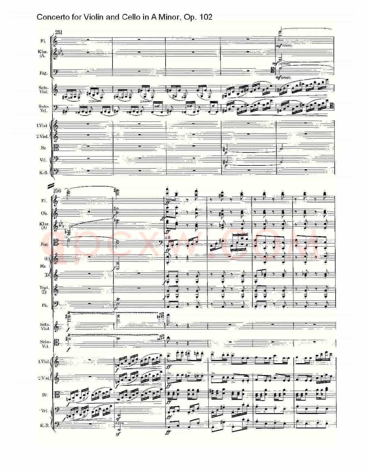 A小调小提琴与大提琴协奏曲, Op.102第三乐章