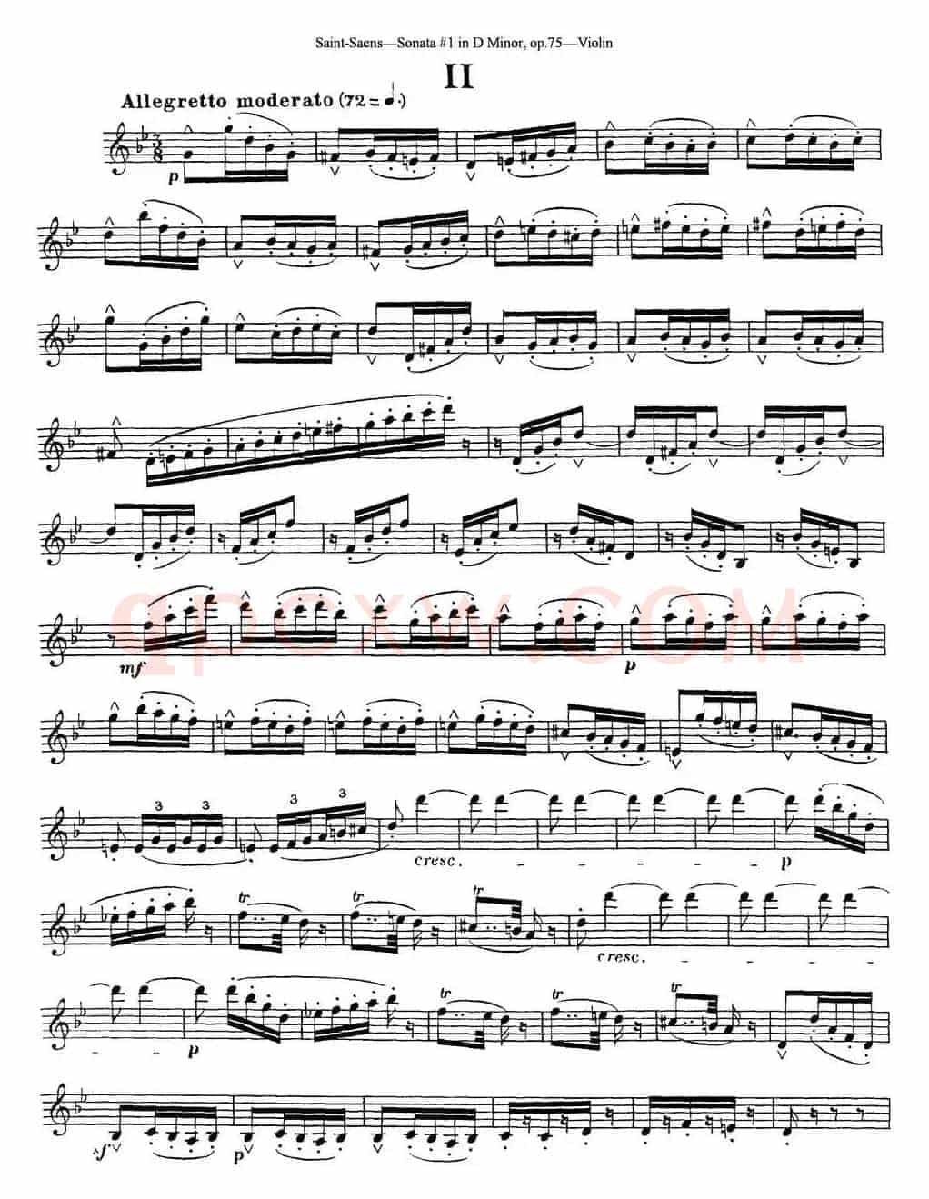 Violin Sonata No.1 in D Minor Op.75