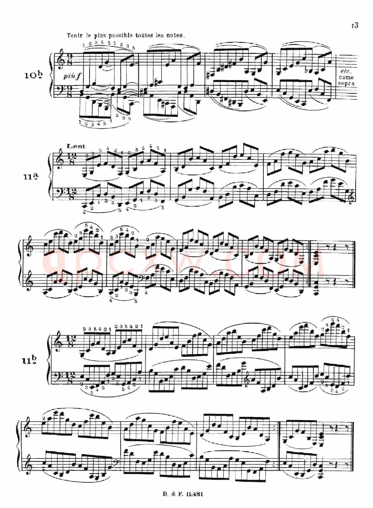 51 Exercises, WoO 6（51首钢琴练习 8—12）