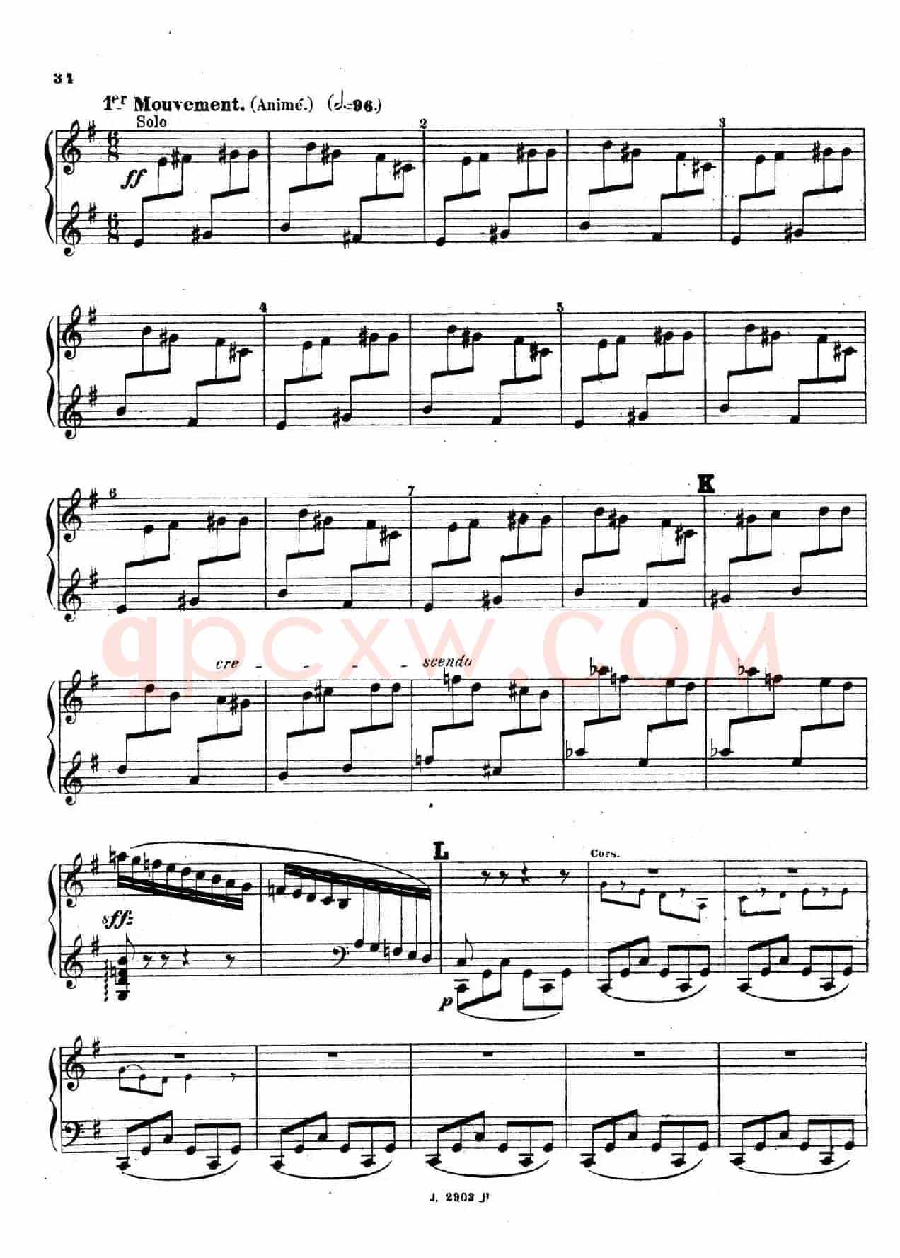 Symphony on a French Mountain Air Op.25(法国山歌交响曲·钢琴独奏·Ⅲ)