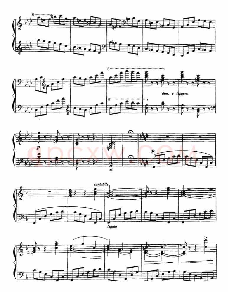 现代钢琴曲：7、即兴曲（Op.31，No.27）