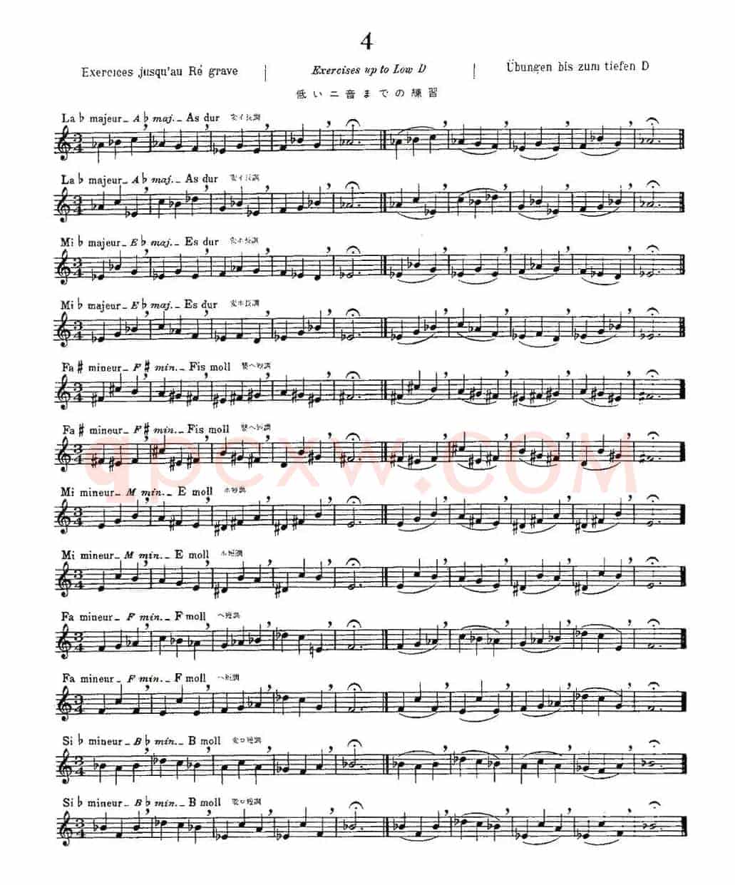 初级练习之4（Alphonse Ludec - Debutant Flutiste）