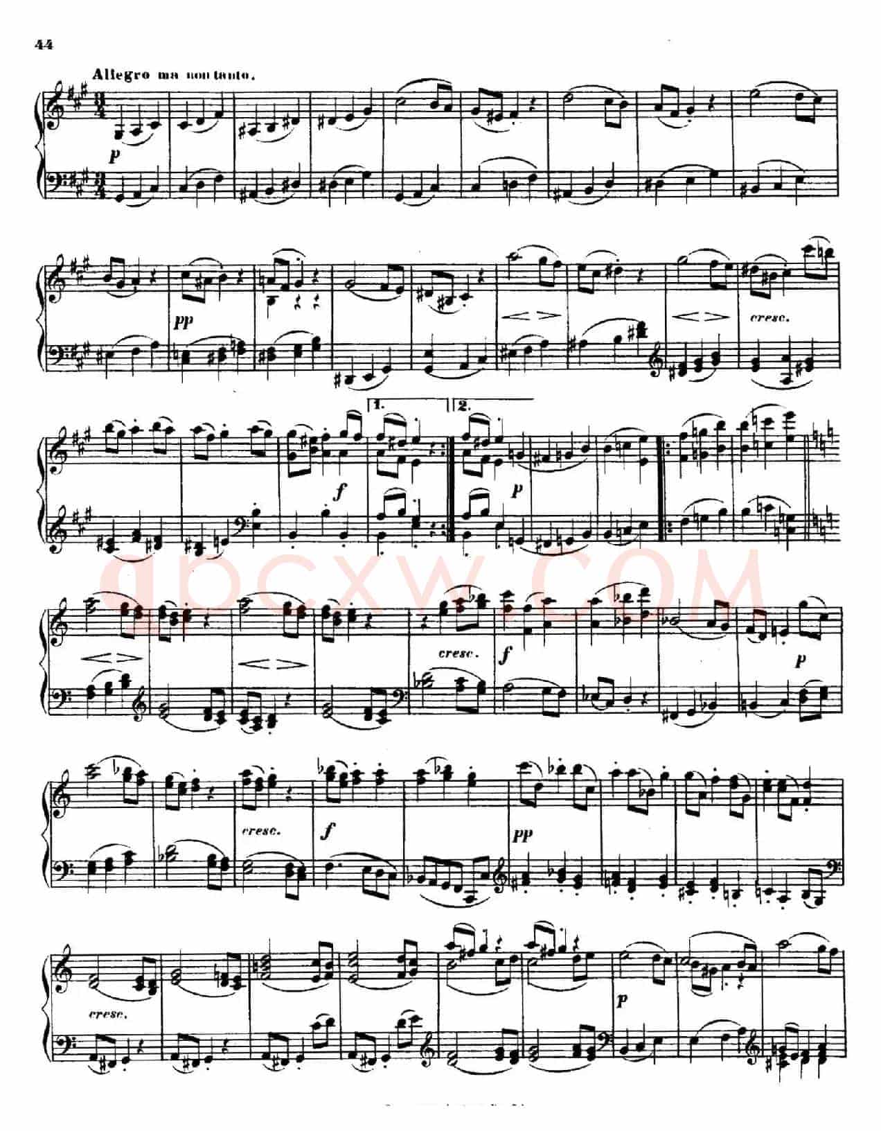 String Quartet No.15 in a Minor Op.132(a小调第十五弦乐四重奏·钢琴独奏版)