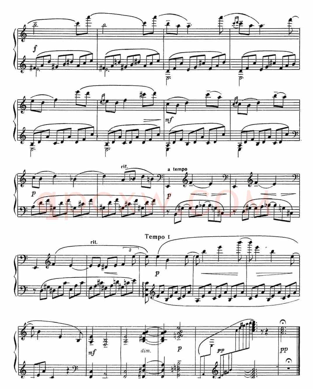 拉赫玛尼诺夫 音画练习曲10或11 Etudes tableaux Op.39 No.2