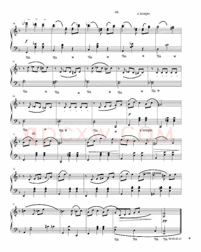 抒情圆舞曲（七级钢琴全国考级试题）