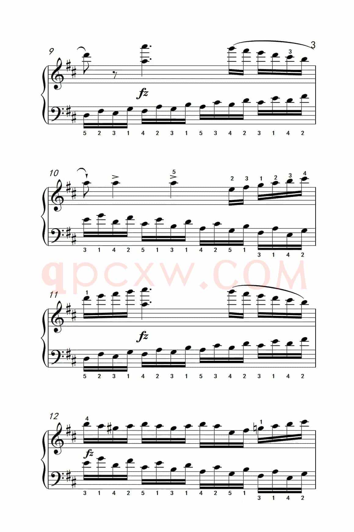 第八级2.练习曲 No.6 （中央音乐学院 钢琴（业余）考级教程 7-9级）