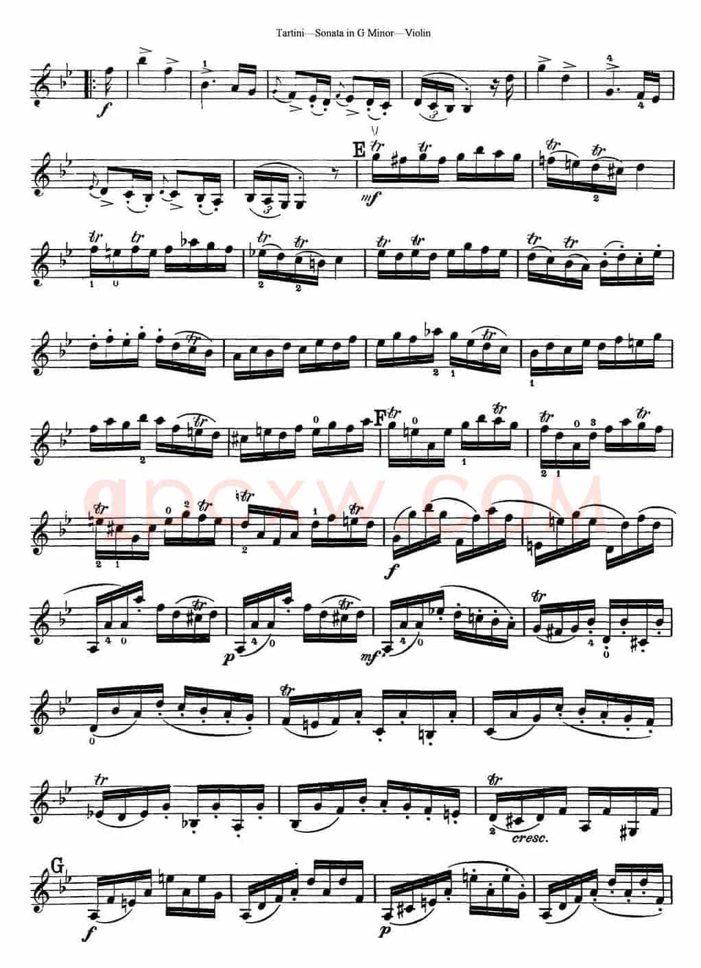 Violin Sonata in G Minor（The Devil's Trill）