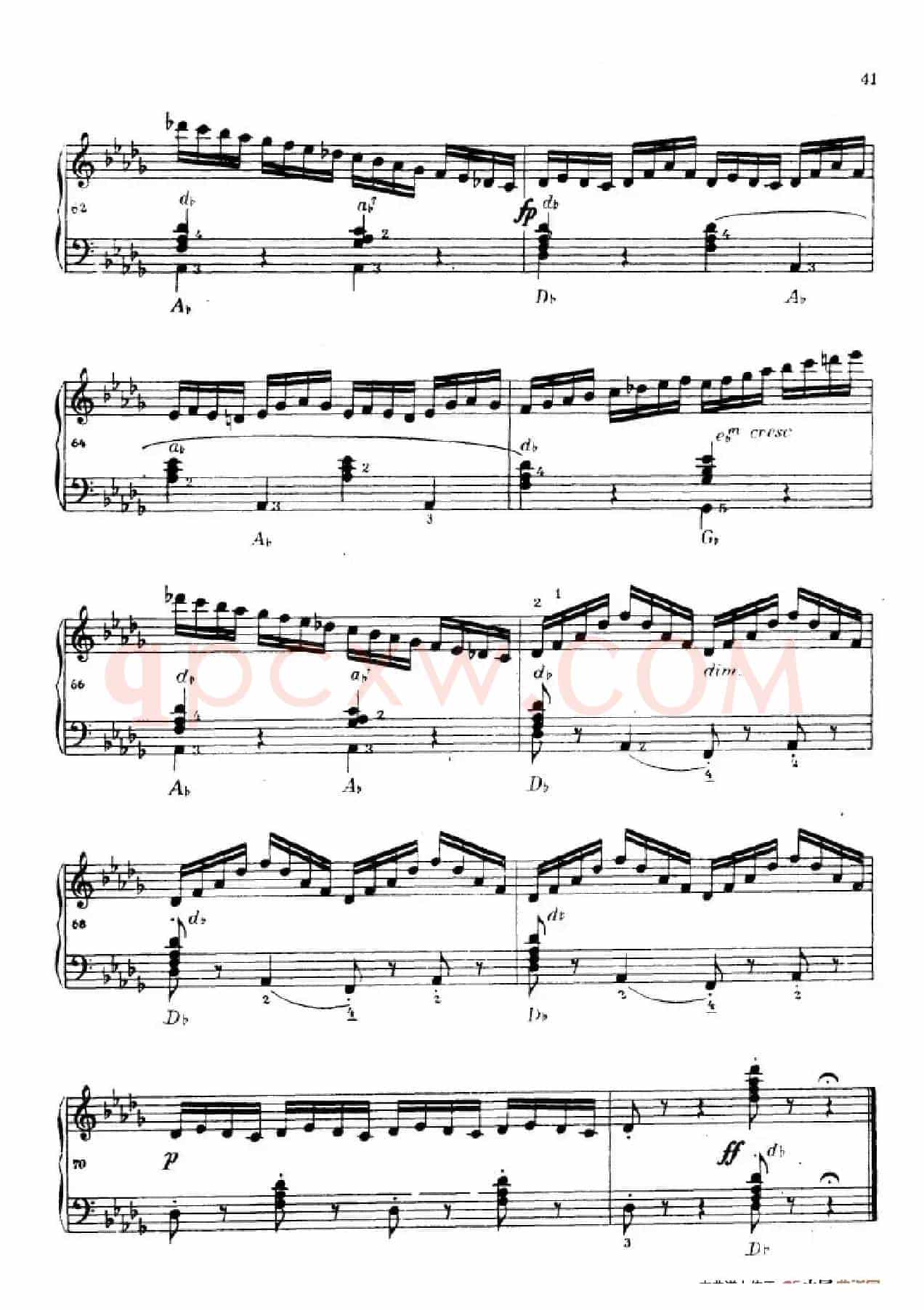 《车尔尼手风琴练习曲集》第Ⅳ册（第7首）