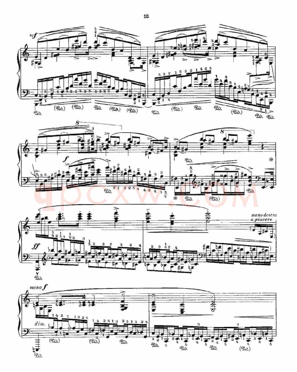 肖邦《练习曲》Fr.Chopin Op.25 No11