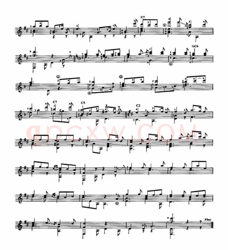 Villancico de Navidad（古典吉他）