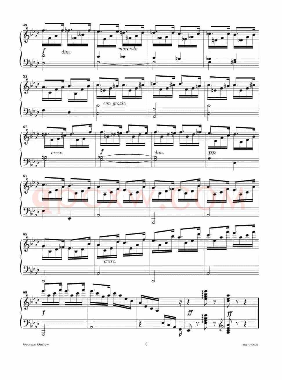 Six Pieces（6首钢琴小品·Ⅲ）