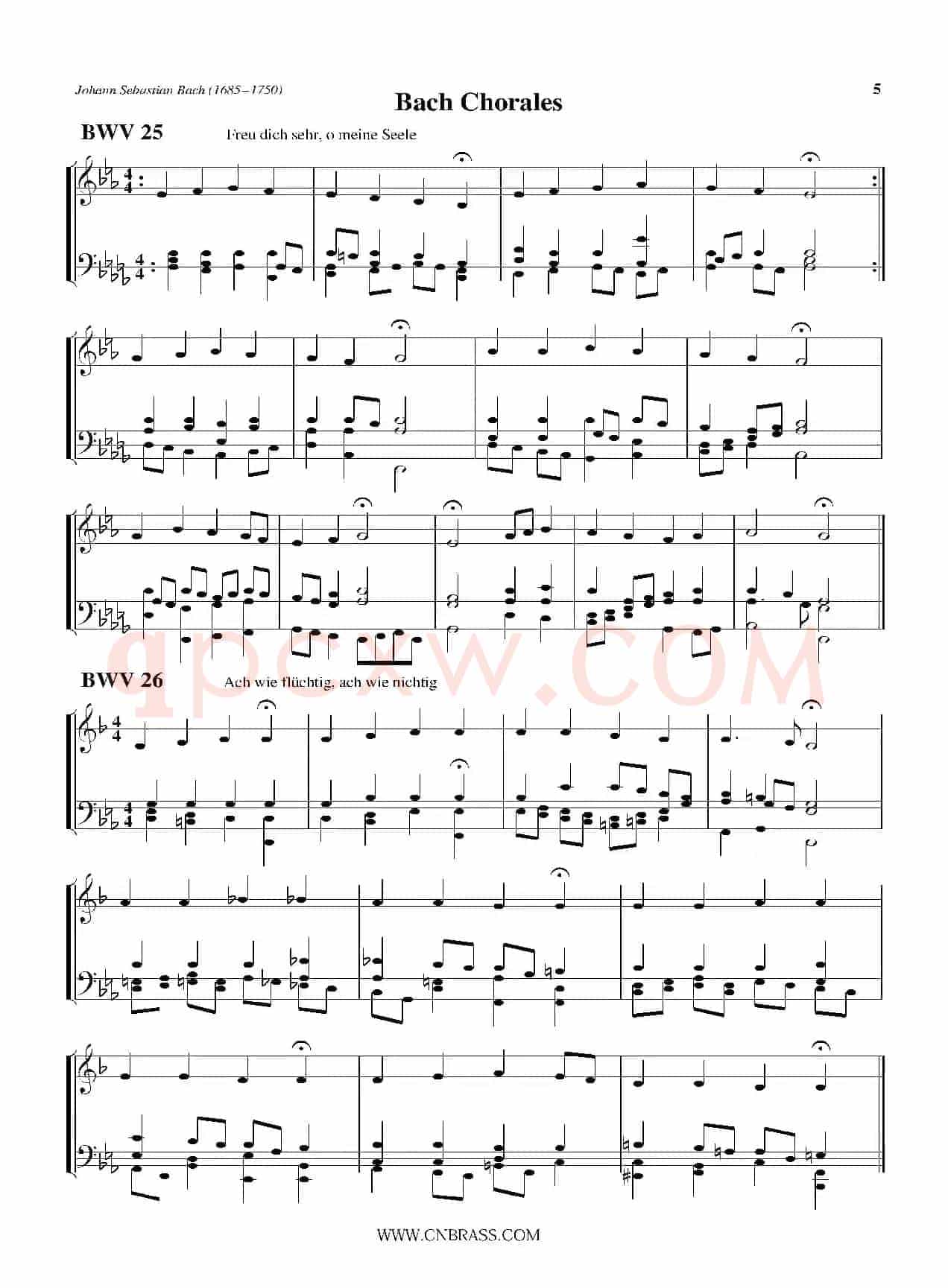 Bach Chorales(小号)