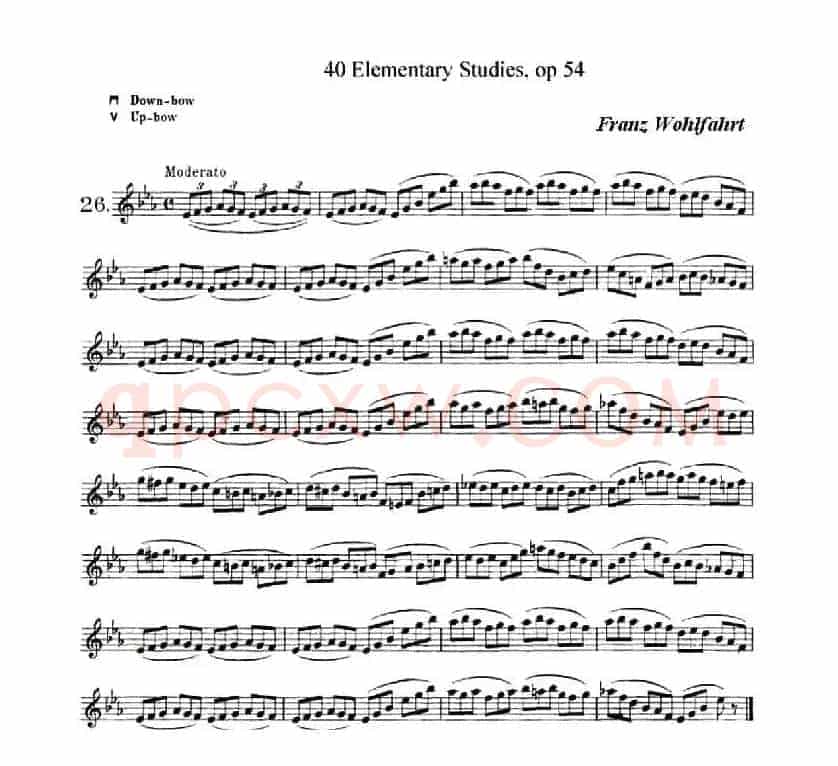 40首小提琴初级技巧练习曲之26